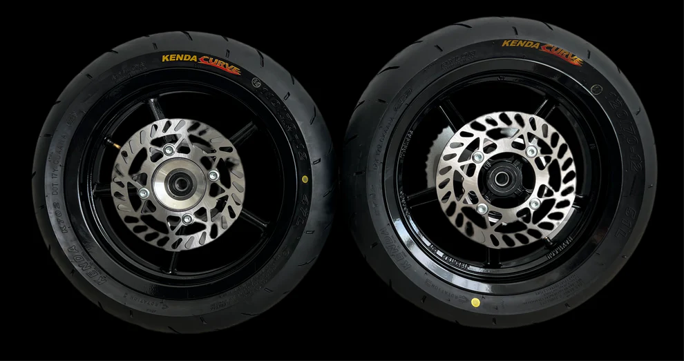 Yozma IN10 or HeyBike Villain Electric Dirt Bike Street Tire Set (Front & Rear)